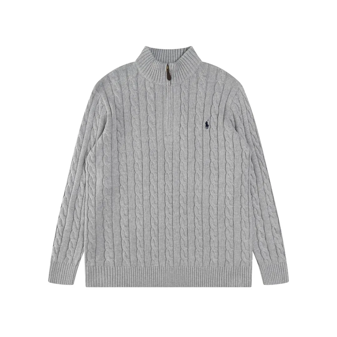 P236 #R92 RALPH LAUREN Ralph Lauren fifteen colors classic small label embroidery logo turtleneck pullover half-zip knitted cable sweater with high-density LOGO embroidery on the chest and original customized tag accessories. Made of pure cotton yarn, pure cotton is skin-friendly and comfortable, small label war horse embroidered twist turtleneck sweater 🐎 high quality, follow the blogger to learn how to wear it! Let’s buy a Ralph Lauren cable sweater. It’s a super hard-to-find series after it became popular. It’s hard to find one on the official website. It’s simple and practical to wear, with a lazy and loose feel. The thickened fabric has more texture, feels soft and delicate, and has a loose fit. Whether worn alone or layered, you can wear different styles of fashion with just one piece!   Size：XS S M L